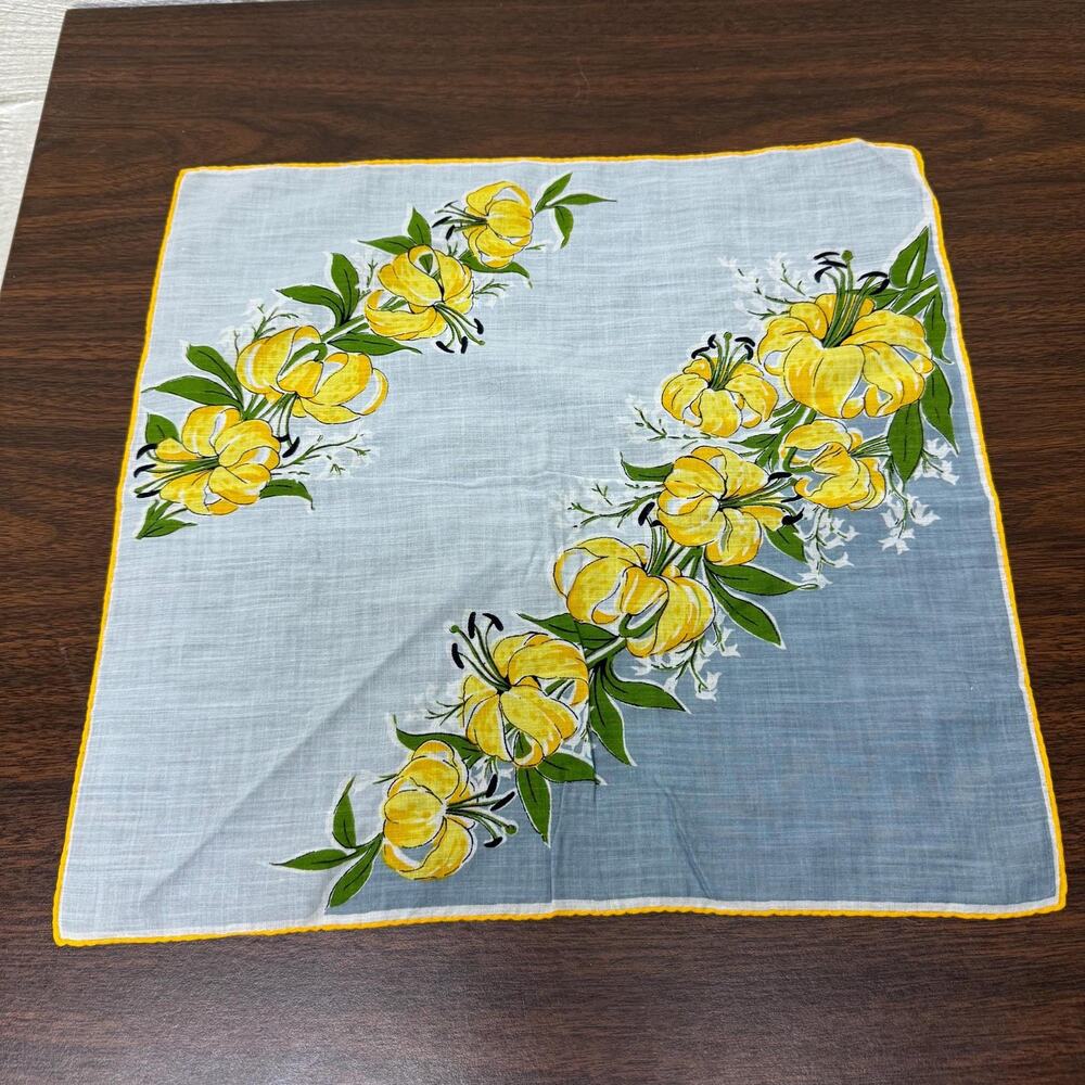 vintage Hanky handkerchief 14”